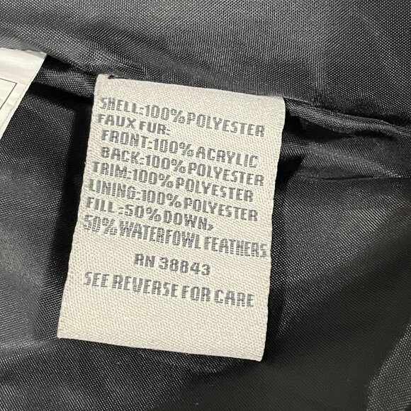 💖Host Pick💖 Down Filled Detachable Faux Fur Lined Hood Winter Jacket Bl… - Picture 7 of 8